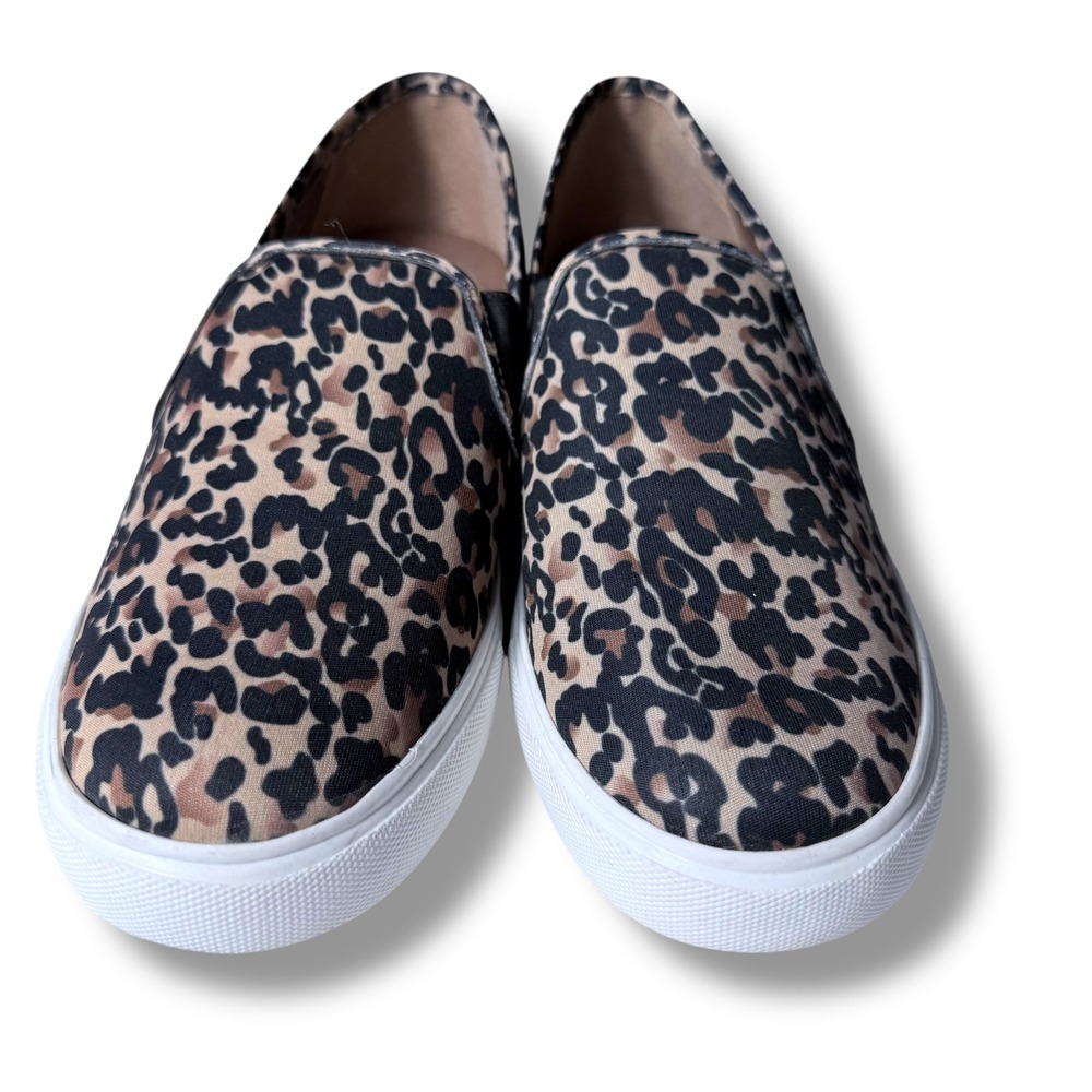 EUC Steve Madden Leopard Print Slip On Casual Sneakers Size 9.5M - Picture 9 of 11